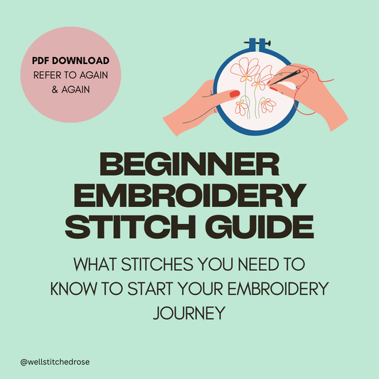 Beginner Embroidery Stitch Guide