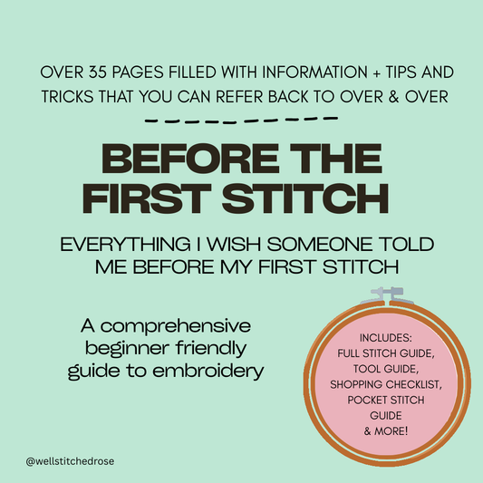 Before The First Stitch - Embroidery Guide